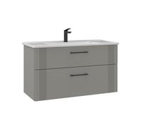 Meuble Vasque Bari 100 v2 - MDF TherMold - 100x45x55 cm - Cachemire Mat