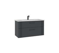Meuble Vasque Bari 100 v2 - MDF TherMold - 100x45x55 cm - Anthracite Mat