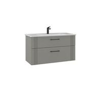 Meuble Vasque Bari 100 v2 - MDF TherMold - 100x45x55 cm - Cachemire Mat