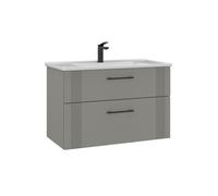 Meuble Vasque Bari 85 v2 - Panneaux MDF TherMold - 85 x 45 x 55 cm - Matte Cashmere
