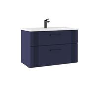 Meuble Vasque ""Bari 85 v2"" - 85 x 45 x 55 cm - Matte Navy Blue