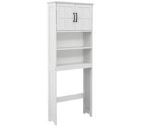 Meuble vasque de salle de bain avec placard 2 portes et étagère réglable