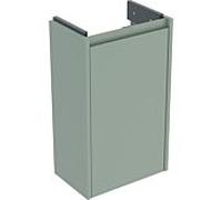 Geberit Renova Compact, élément bas pour lave-mains, avec une porte, portée réduite, 35,8x60,5x20,1cm, 504.080.IK.1, Couleur: vert sauge / laqué satiné