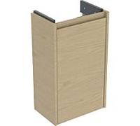 Meuble vasque Geberit Renova Compact 504080PS1 1 porte, structure en chêne naturel/bois mélaminé, largeur 35,8 cm