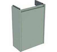 Meuble vasque Geberit Renova Compact 504081IK1 1 porte, structure/façade vert sauge / finition laquée satinée, largeur 41,2 cm