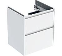 Geberit Meuble sous-vasque Renova Plan 504026011 – 2 tiroirs, blanc laqué satiné, L 54,6 cm