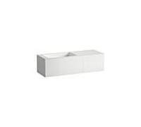 Meuble vasque Laufen FOLIO H580FO75251121 1254 x 450 x 350 mm, sans plage de robinetterie, sans perçage pour robinetterie, sans trop-plein, blanc mat