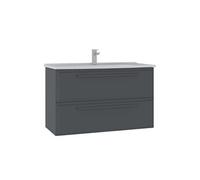 Meuble Vasque Nuvola 100 v2 - Panneaux de particules mélaminés - 100 x 50 x 62 cm - Anthracite