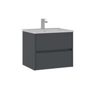 Meuble Vasque Side 65 v2 - MDF Mélaminés - 65 x 45 x 52 cm - Anthracite Mat