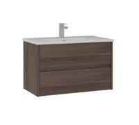 Meuble Vasque ""Side 85 v2"" - 85 x 45 x 52 cm - Dark Walnut