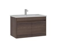 Meuble Vasque ""Side 85 v2"" - 85 x 45 x 52 cm - Dark Walnut