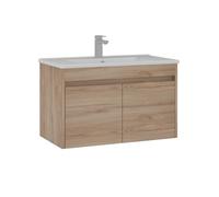 Meuble Vasque ""Side 85 v2"" - 85 x 45 x 52 cm - Oak