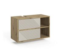 Meuble vasque simple Viola, 100x60cm, Chêne Artisan/Cachemire, Vicco 60725