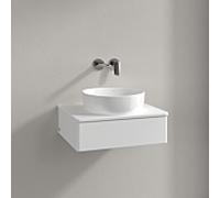 Villeroy & Boch V&B Meuble sous-lavabo sans structure de façade Antao 60x19x50cm, couleur WBP Lac, blanc laqué Quantité:1