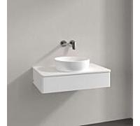 Villeroy & Boch V&B Armoire sous lavabo sans structure de façade Antao 80x19x50cm, HL, couleur WBP Lac, blanc avec Lac Quantité:1