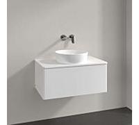 Villeroy & Boch V&B Meuble sous lavabo sans structure de façade Antao 80x36x50cm, couleur WBP Lac, blanc laqué Quantité:1