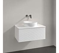 Villeroy & Boch V&B Meuble sous-lavabo avec structure de façade Antao 80x36x50cm, couleur WBP Lac, blanc mat laqué Quantité:1