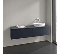 Meuble vasque Villeroy & Boch Antao K38050HG 160 x 36 x 50 cm, percé pour robinetterie, plan vasque laqué, laque mate bleu nuit