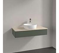 Villeroy & Boch V&B Meuble sous-lavabo sans structure de façade, avec éclairage Antao 100x19x50cm, WBP botti., lea gre. m Lac Quantité:1