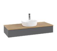 Villeroy & Boch V&B Meuble sous lavabo sans structure de façade, éclairage Antao 120x19x50cm, HL, WBP hon. Oa, A m Lac Quantité:1