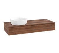 Villeroy & Boch V&B Meuble sous lavabo avec structure de façade, éclairage Antao 120x19x50cm, couleur WBP w. noyer Quantité:1