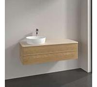 Villeroy & Boch V&B Meuble sous-lavabo sans structure de façade, avec éclairage Antao 120x36x50cm, couleur WBP botti., chêne miel Quantité:1