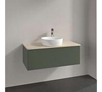 Villeroy & Boch V&B Meuble sous-lavabo avec structure de façade, éclairage Antao 100x36x50cm, WBP botti., lea gre. m Lac Quantité:1