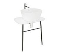 Meuble vasque VitrA Plural 62561 68,5 x 49 x 66 cm, plat, mural, plan de travail edelweiss