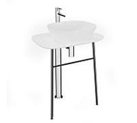 Meuble vasque VitrA Plural 64054, 68,5 x 49 x 74 cm, hauteur, autoportant, plateau blanc brillant