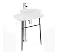 Meuble vasque VitrA Plural 64055, 68,5 x 49 x 74 cm, hauteur, autoportant, plan de travail en edelweiss