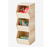 VERTBAUDET Meuble Vertical 3 Bacs Toys Enfant Bois bois TU