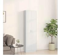 Meuble vêtements Blanc - LEMON® Armoire avec étagère - Blanc - 55x25x189cm - Bois d'ingénierie 584 - Soldes