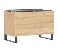 Meuble vinyle VENTE FLASH - Meuble de rangement Armoire à disques - chêne sonoma 74,5x38x48 cm bois d'ingénierie @53730383