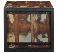 Meuble vinyle VENTE FLASH - Meuble de rangement Meuble TV - multicolore 80x30x25 cm bois de récupération solide @80922136