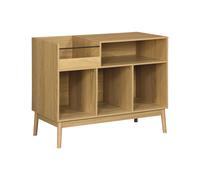 Meuble Vinyle Vintage Décor Bois Dune L 100 X L 48 X H 81.5cm Marron