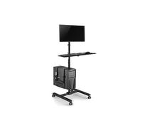 Maclean Chariot professionnel réglable pour support de moniteur et clavier d'ordi