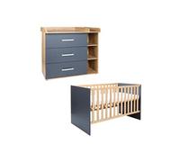 Arthur Berndt Babymöbel Alessio Ensemble de 2 pièces pour lit d'enfant et commode à langer