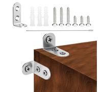 Meubles Ancres Murales, 4 Pack Ceintures de Commode Ancres de Meubles Anti-Pointe Fixations Murales Sécurisées de Garde-Robe pour Enfants Proofing de Bébé et Protection des Animaux de Compagnie