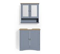 Meubles bain Bianco, 2 parties, Gris, Vicco 33653