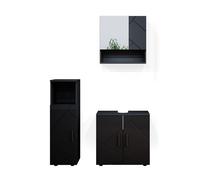Meubles bain Irma, 3 parties, Anthracite Haute brillance, Vicco 36805