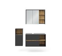 Meubles bain Viola 3 pièces Anthracite Vicco 40195