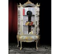 Meubles baroques Vitrine italienne Meubles de rangement en bois véritable Étagère élégante