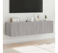 Meubles, centres de divertissement et meubles TV, armoires murales TV avec lumières LED 2 pièces gris Sonoma 60 x 35 x 31 cm
