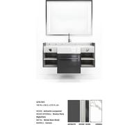 Meubles classiques lavabo gris avec tiroirs Meubles classiques nouveau