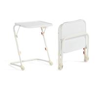MEUBLES COSY Table d’appoint pliable pour ordinateur portable, bout de canapé réglable en hauteur avec plateau inclinable -