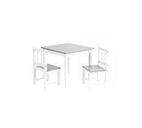 Geuther Meubles D Activite En Hevea 2 Chaises Et Une Table Couleur Blanc