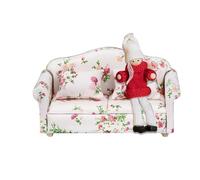 Meubles de canapé Miniatures - Unique, Easy Cleanness, Maison 1, lit l’échelle 12 avec, oreillers Simulation élevée réaliste Accessoires | Multipurpose Outdoor Indoor Utility Elegant