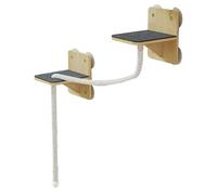 Meubles de Chats muraux - Cat d'escalade Perche Murale | Étagères pour Chats muraux salvatrices d'espace | Qui montent des escaliers Wallmount | Jouets naturels perchoir Les escaliers de Tour