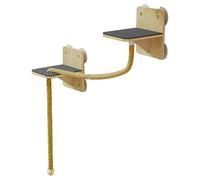 Meubles de Chats muraux - Cat d'escalade Perche Murale | Étagères pour Chats muraux salvatrices d'espace | Qui montent des escaliers Wallmount | Jouets naturels perchoir Les escaliers de Tour