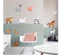 Meubles de ferme, stickers muraux set 13 animaux